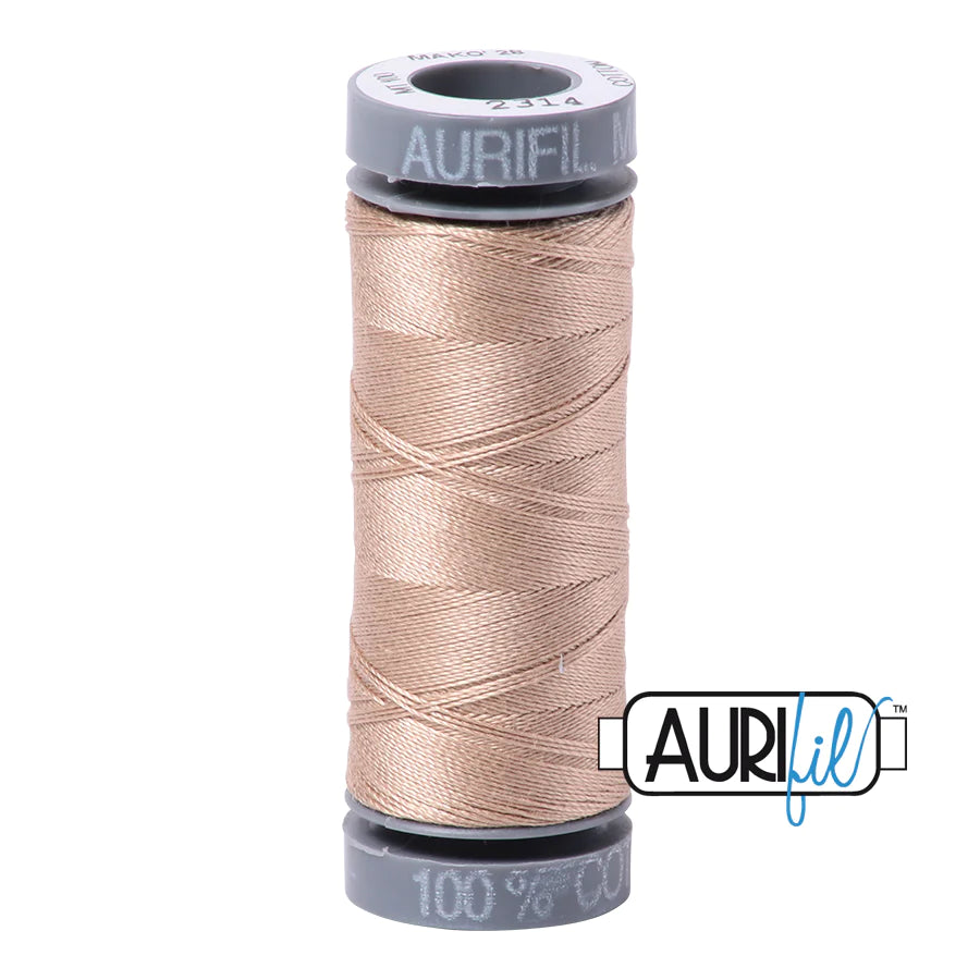 Aurifil 28wt Cotton Thread - Small Gray Spool - 2314
