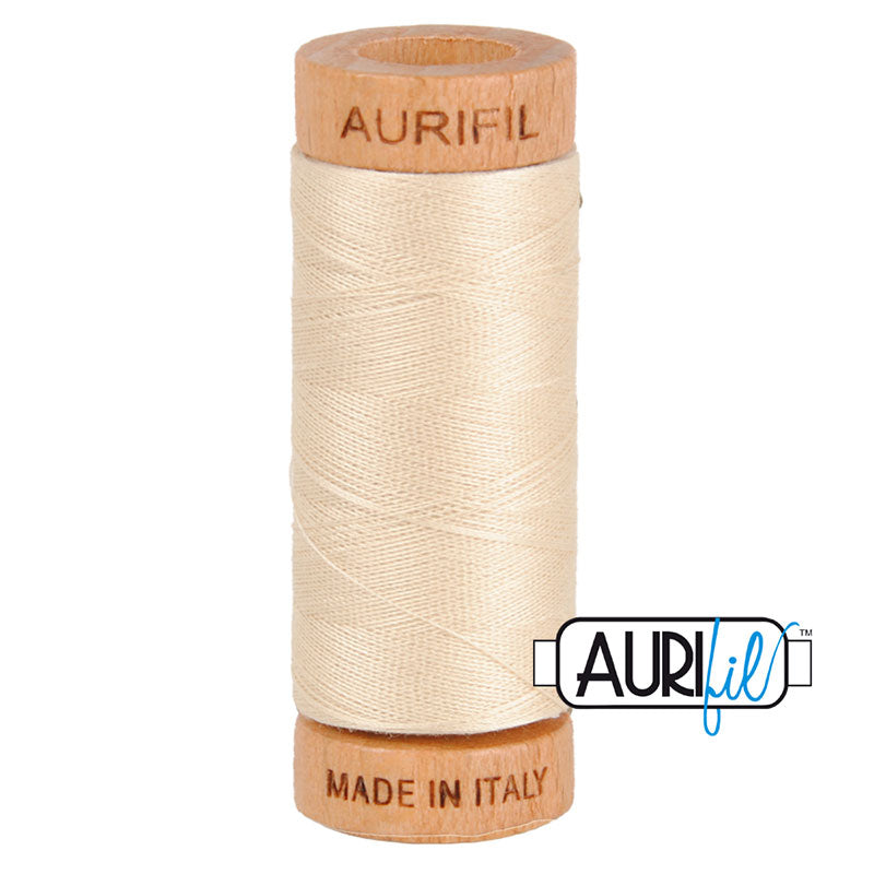 Aurifil 80 wt Cotton Thread - Small Wooden Spool - Hand Quilting - 2310