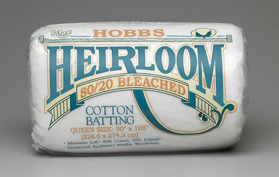 Hobbs Heirloom Bleached - 80/20 Cotton - Queen Size - 90" x 108"
