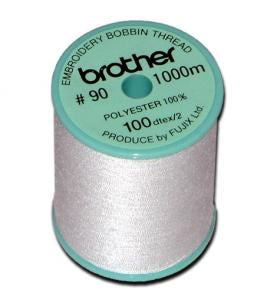 Embroidery Bobbin Thread - 90 wt - White