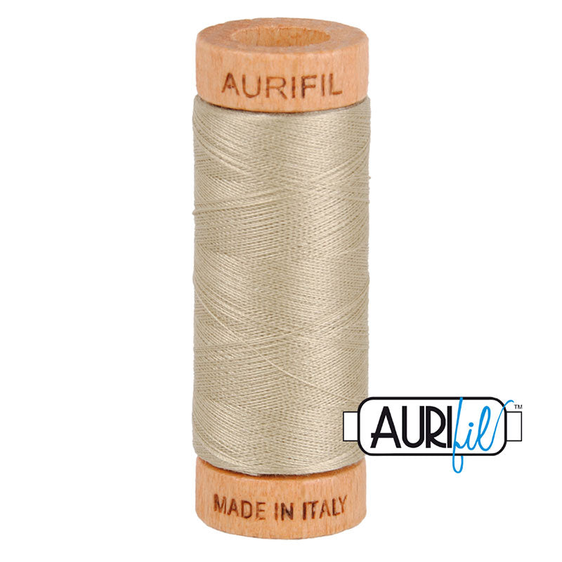 Aurifil 80 wt Cotton Thread - Small Wooden Spool - Hand Quilting - 2324