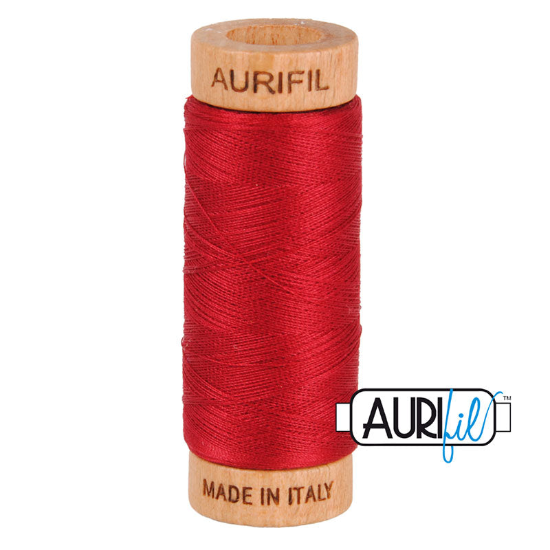 Red Wine - 80 wt - Small Wooden Spool