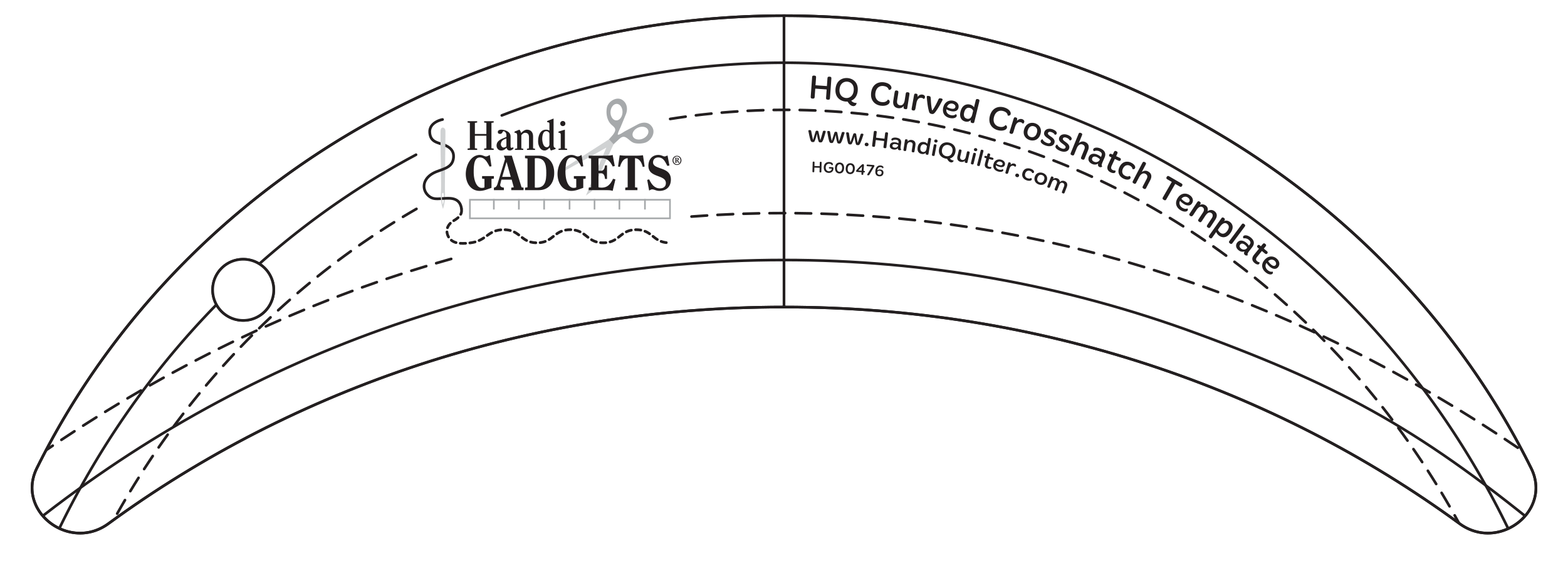 Curved Crosshatch Quilting Ruler