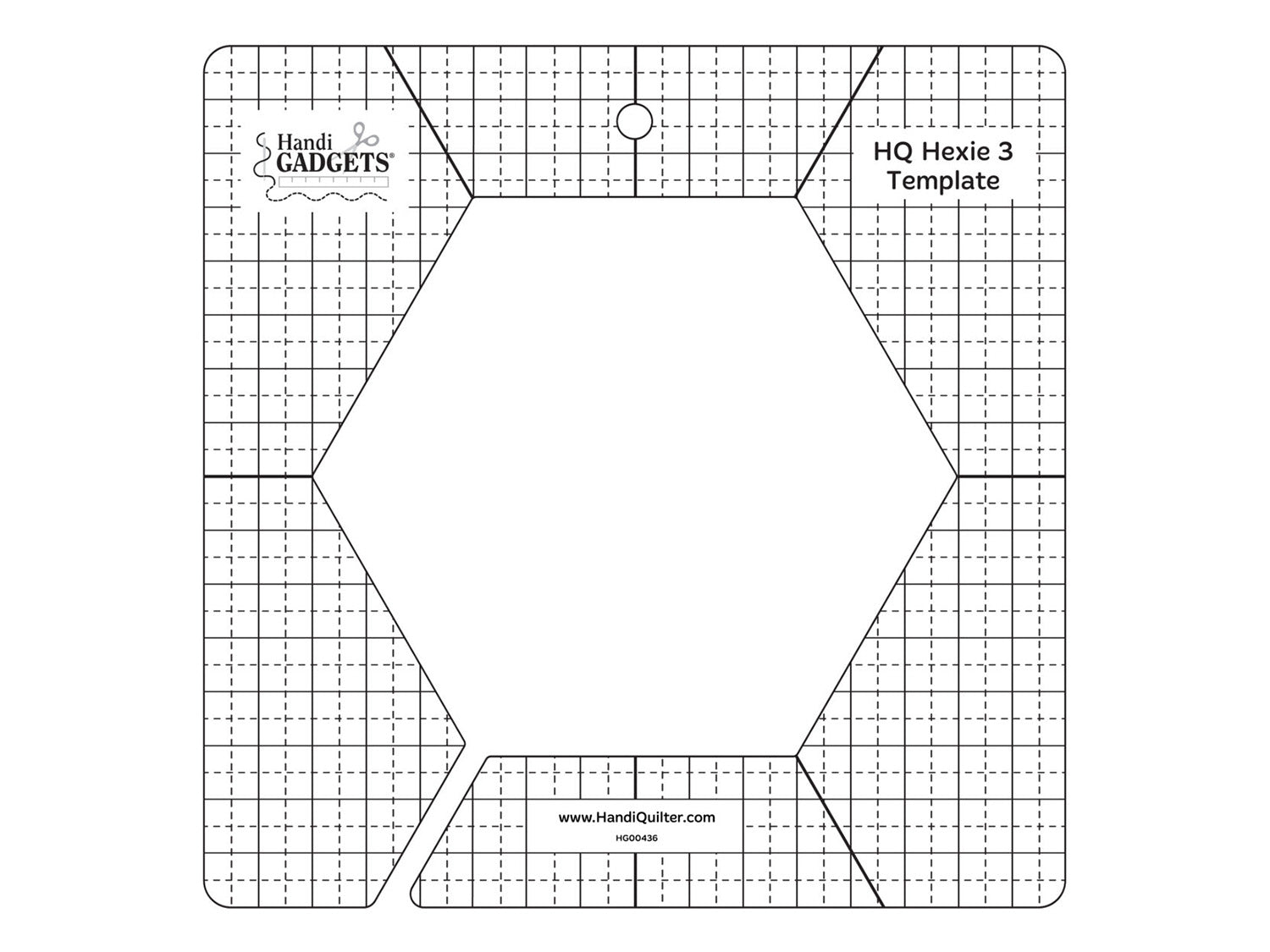 HQ Hexie 3 Template Quilting Ruler