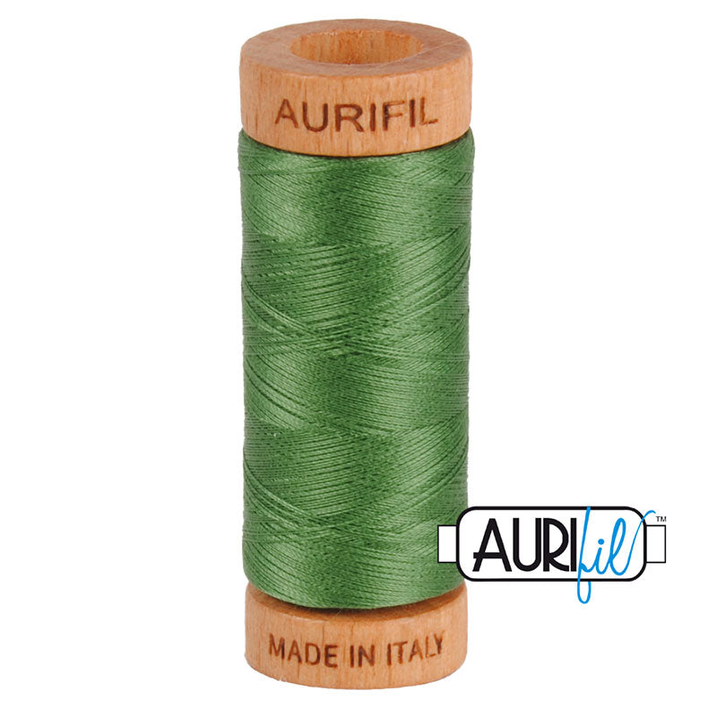 Aurifil 80 wt Cotton Thread - Small Wooden Spool - Hand Quilting - 2890