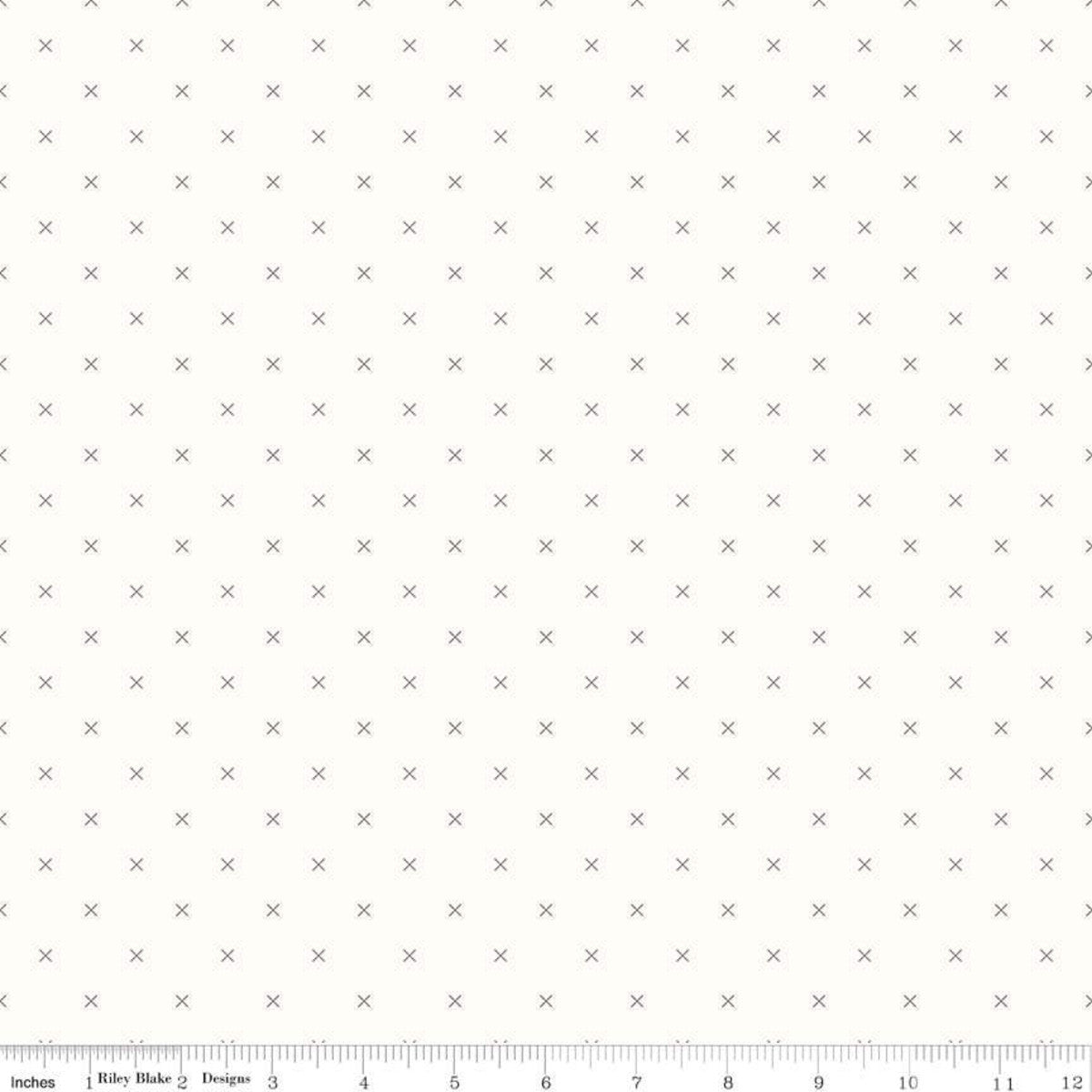 Bee Background Cross Stitch - Gray