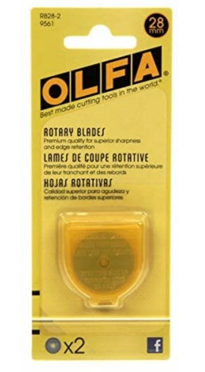 Olfa - 28mm Rotary Blade - 2 pack