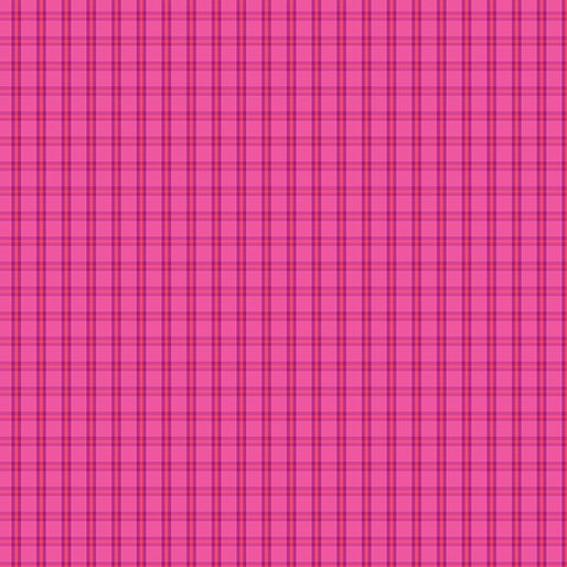 Warp and Weft 2 - Tiny Plaid - Bright Pink