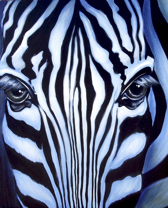 Blue Zebra Panel
